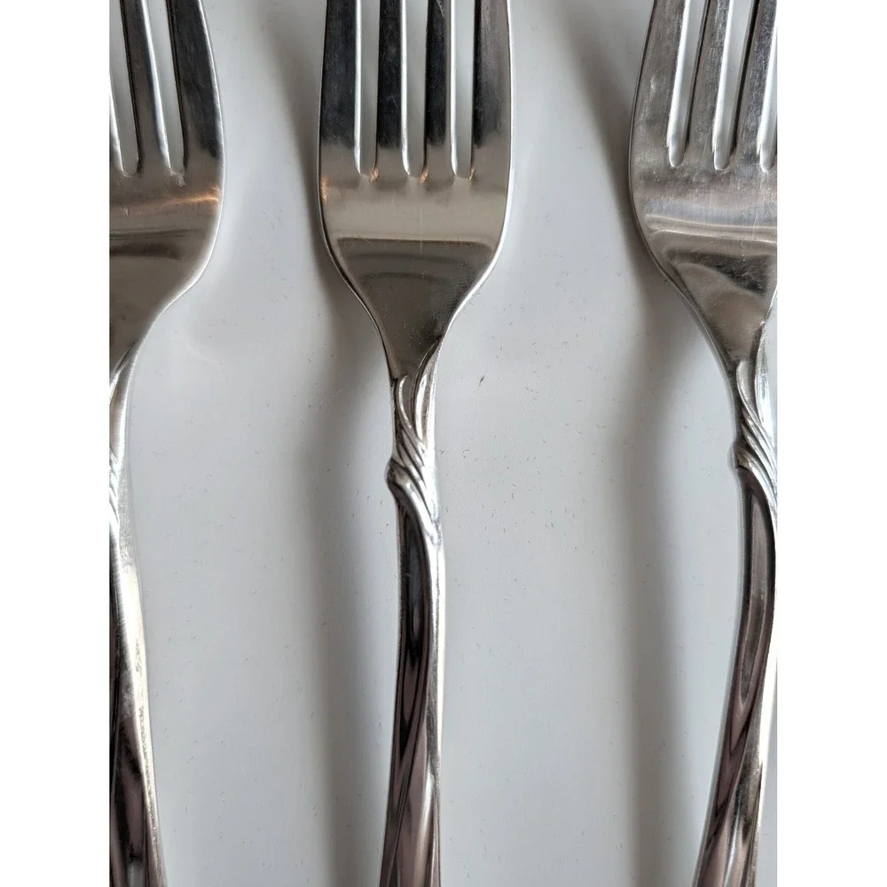 5 Old Company Plate Radiance Silverplate Dinner Forks Vintage IS MCM‎ 6.75